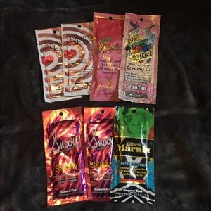 Tanning packets